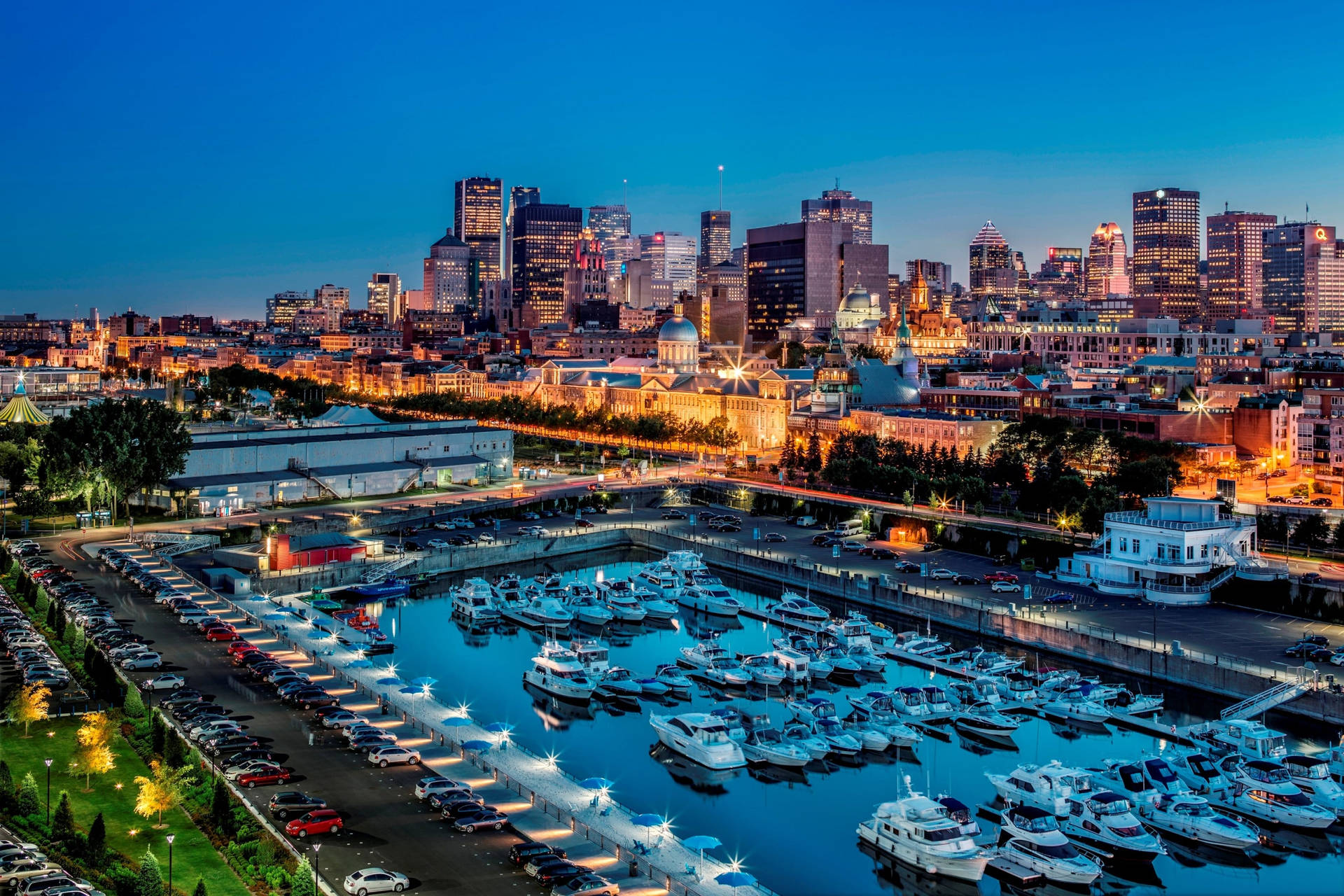 Old Port In Montreal Background