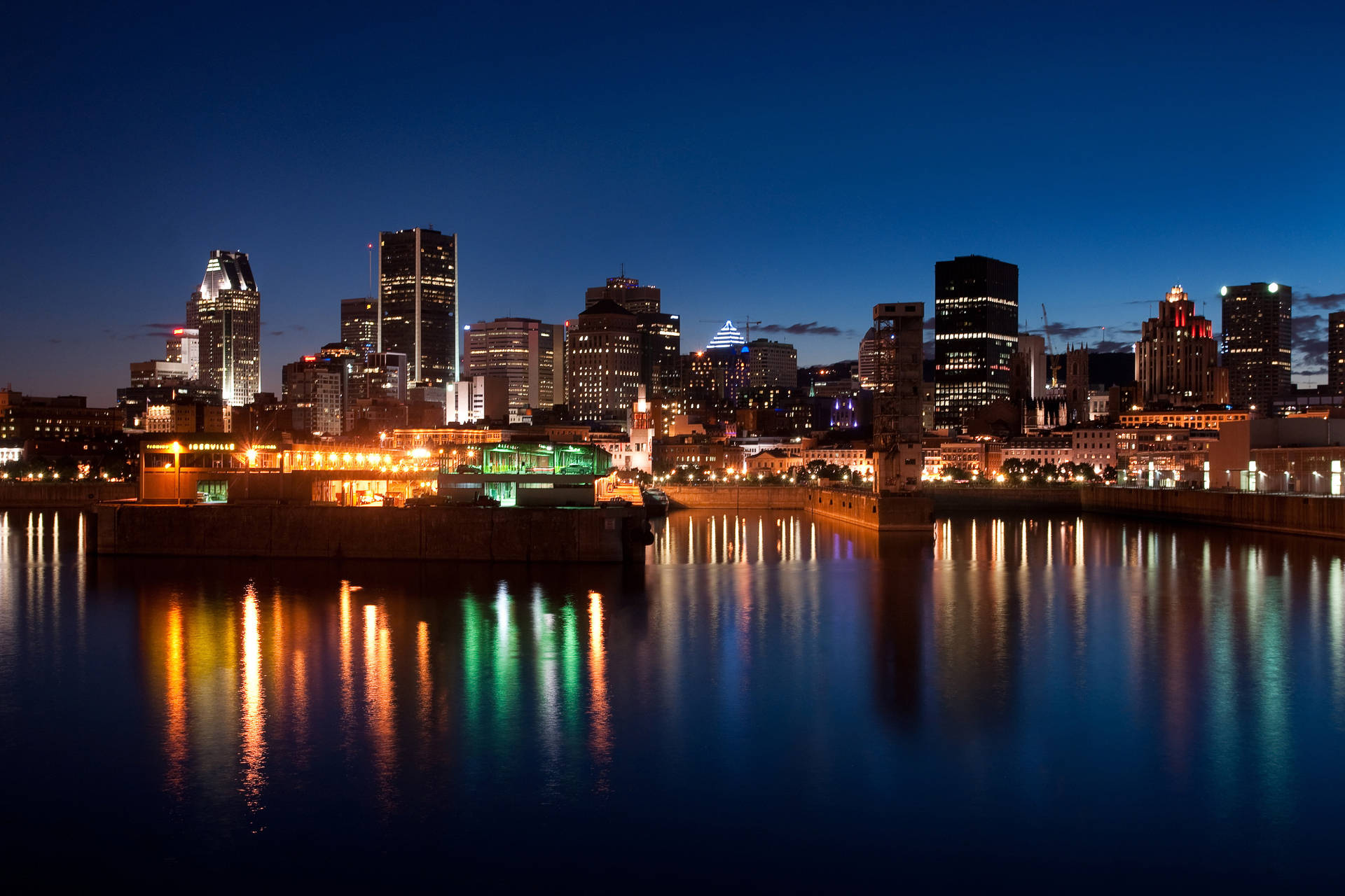 Old Port Of Montreal By Night