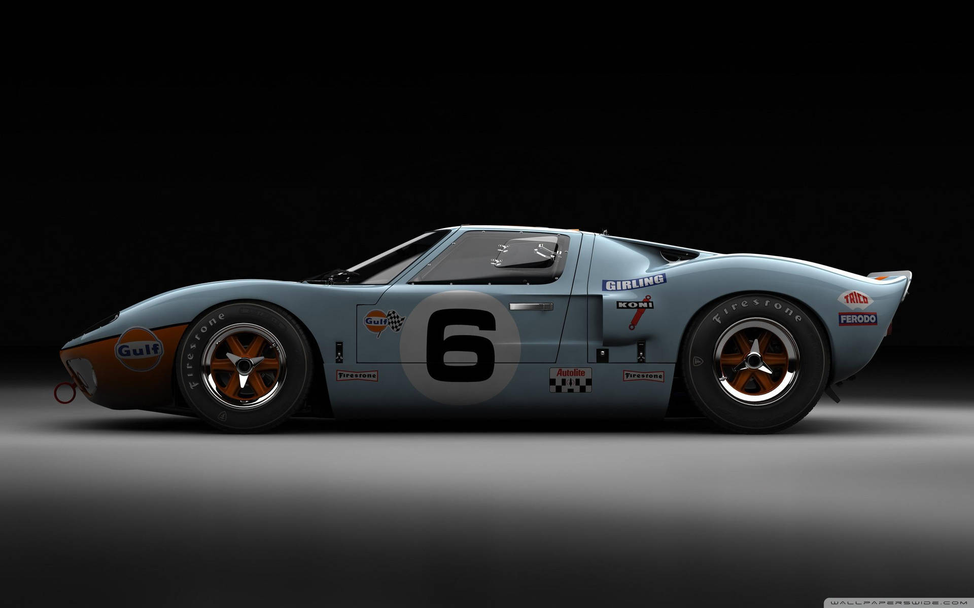 Old Race Car Ford Gt40