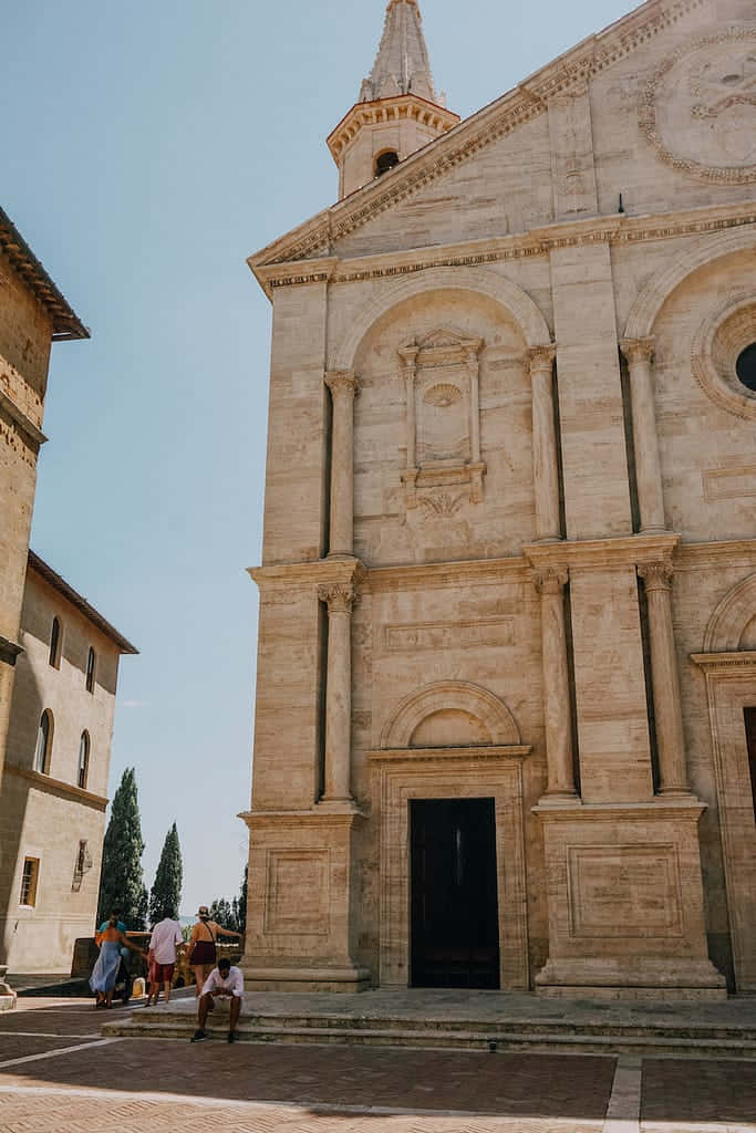 Old Renaissance Pienza Cathedral Portrait
