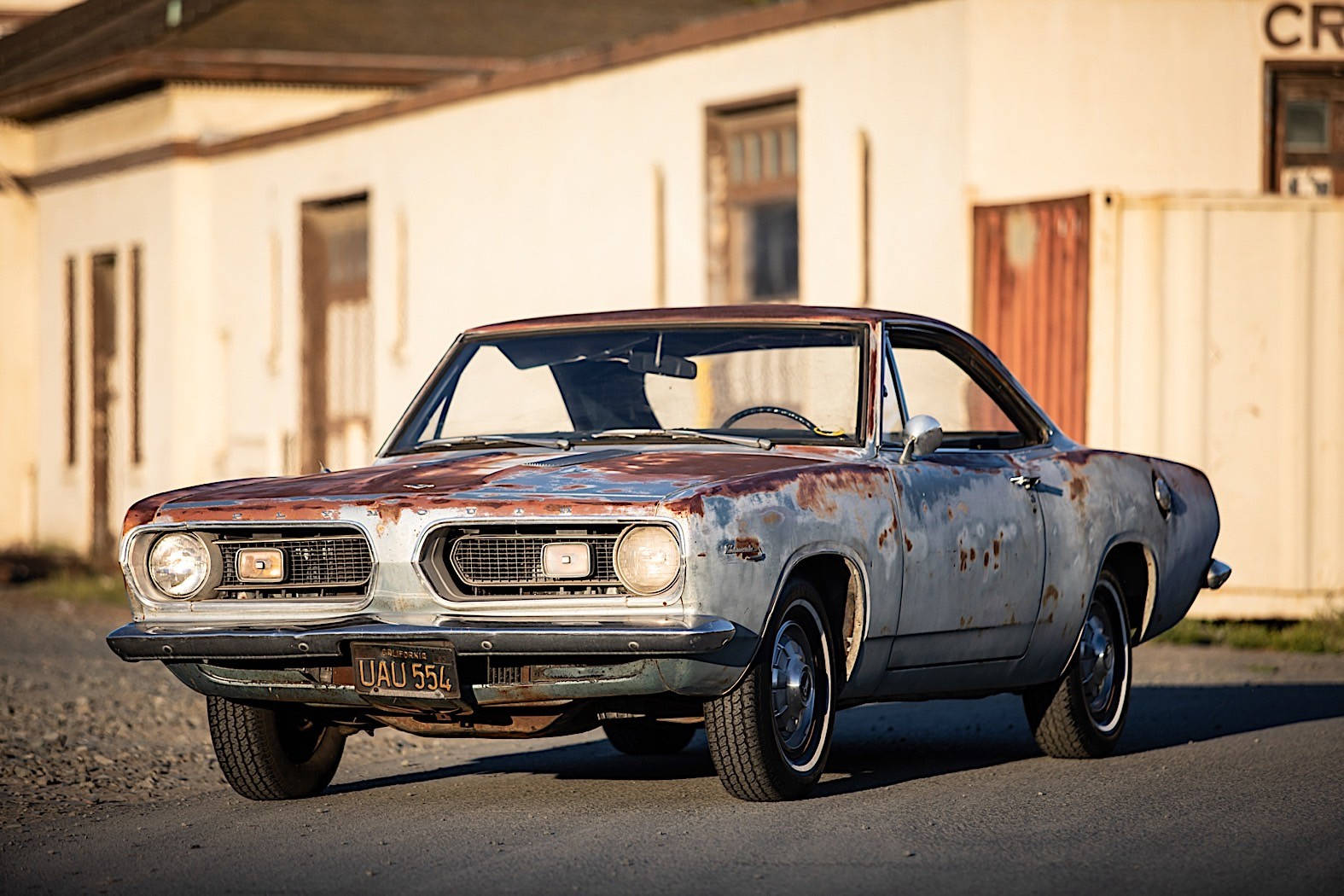 Old Rusty Plymouth Barracuda Background