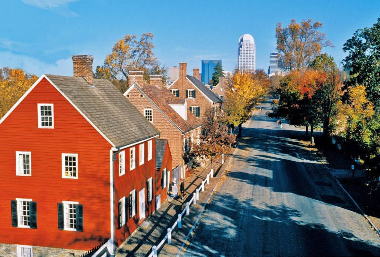 Old Salem, Historic Town Of North Carolina Background