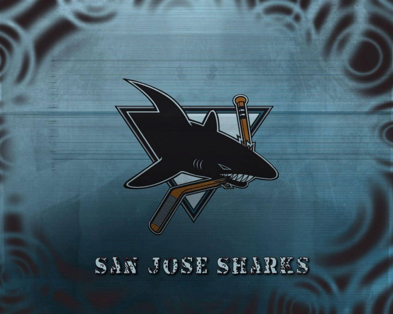 Old San Jose Sharks Logo Background