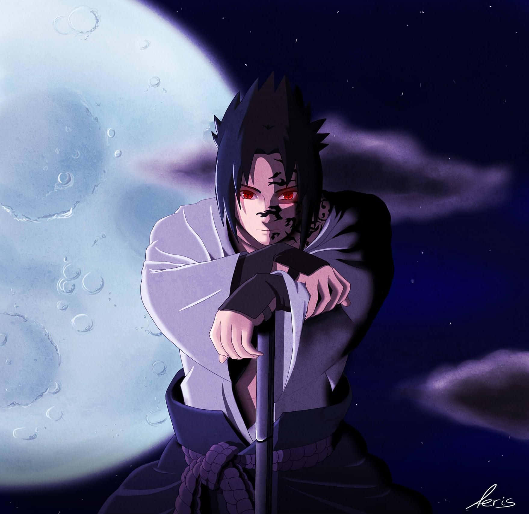 “old Sasuke - Redefining Power And Tenacity” Background