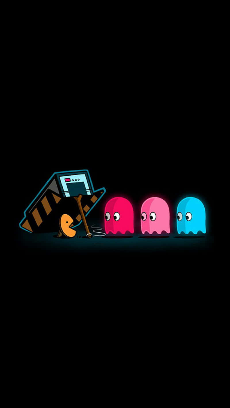 Old School Fun With Hd Pacman Background