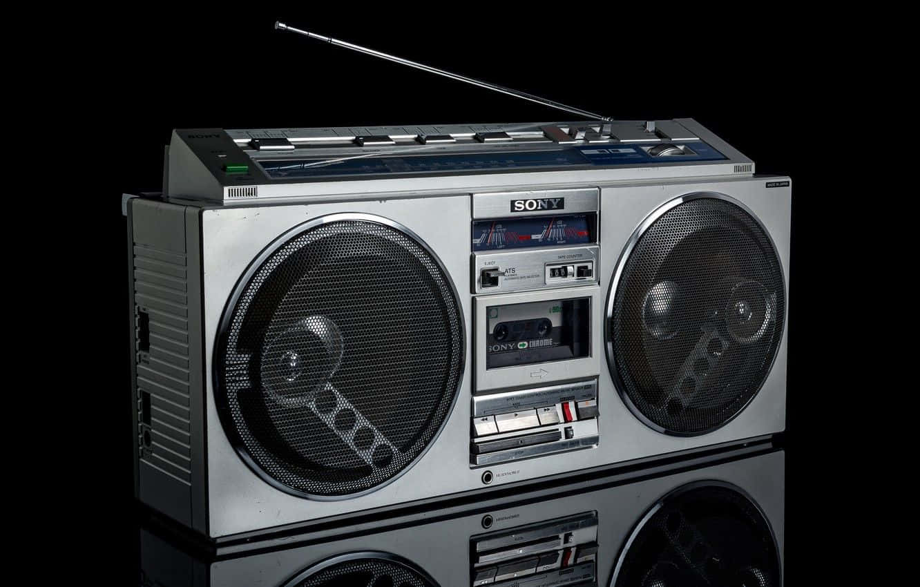 Old School Portable Boombox Cfs 77l Background