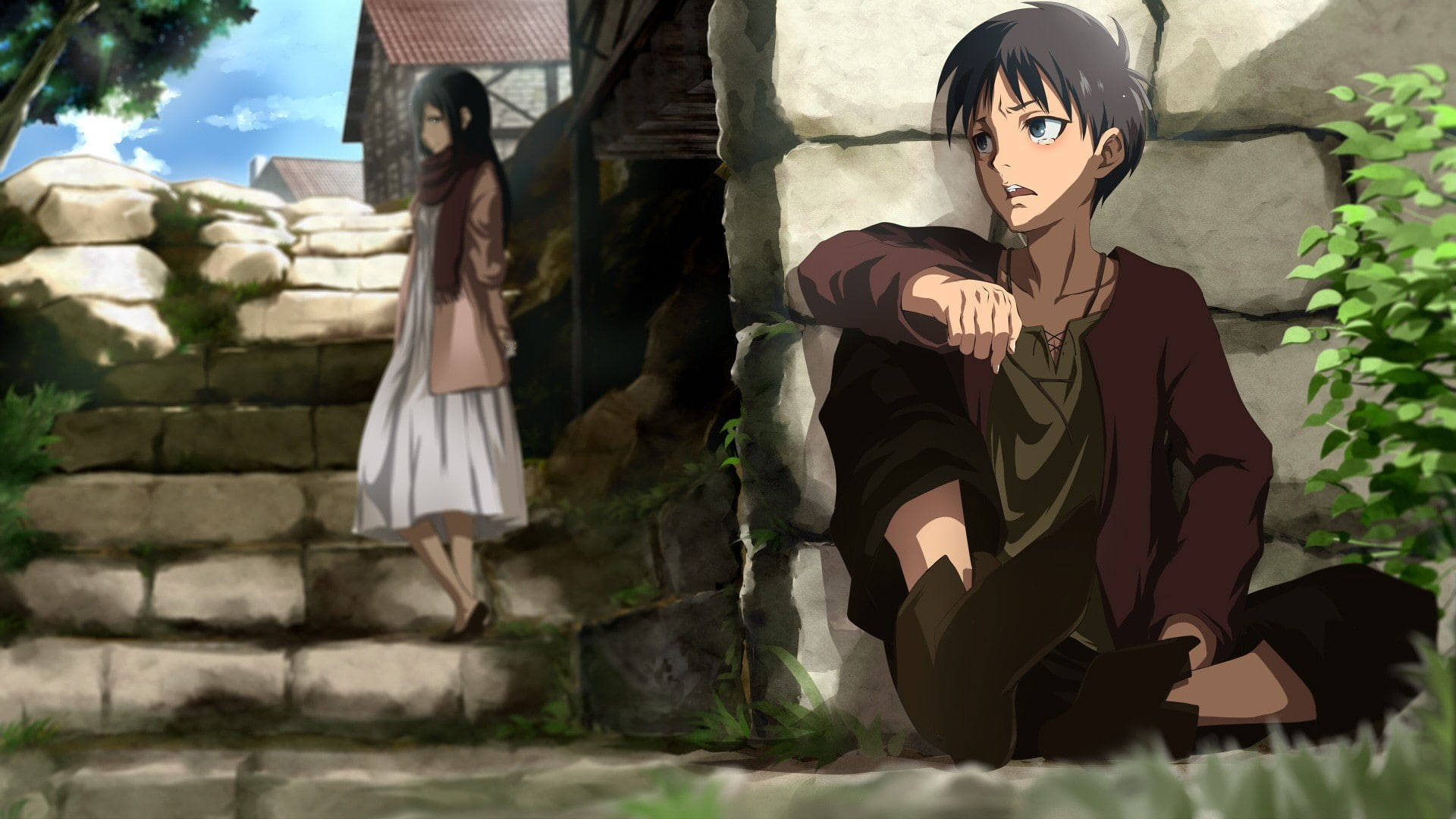 Old Times With Eren Yeager Background
