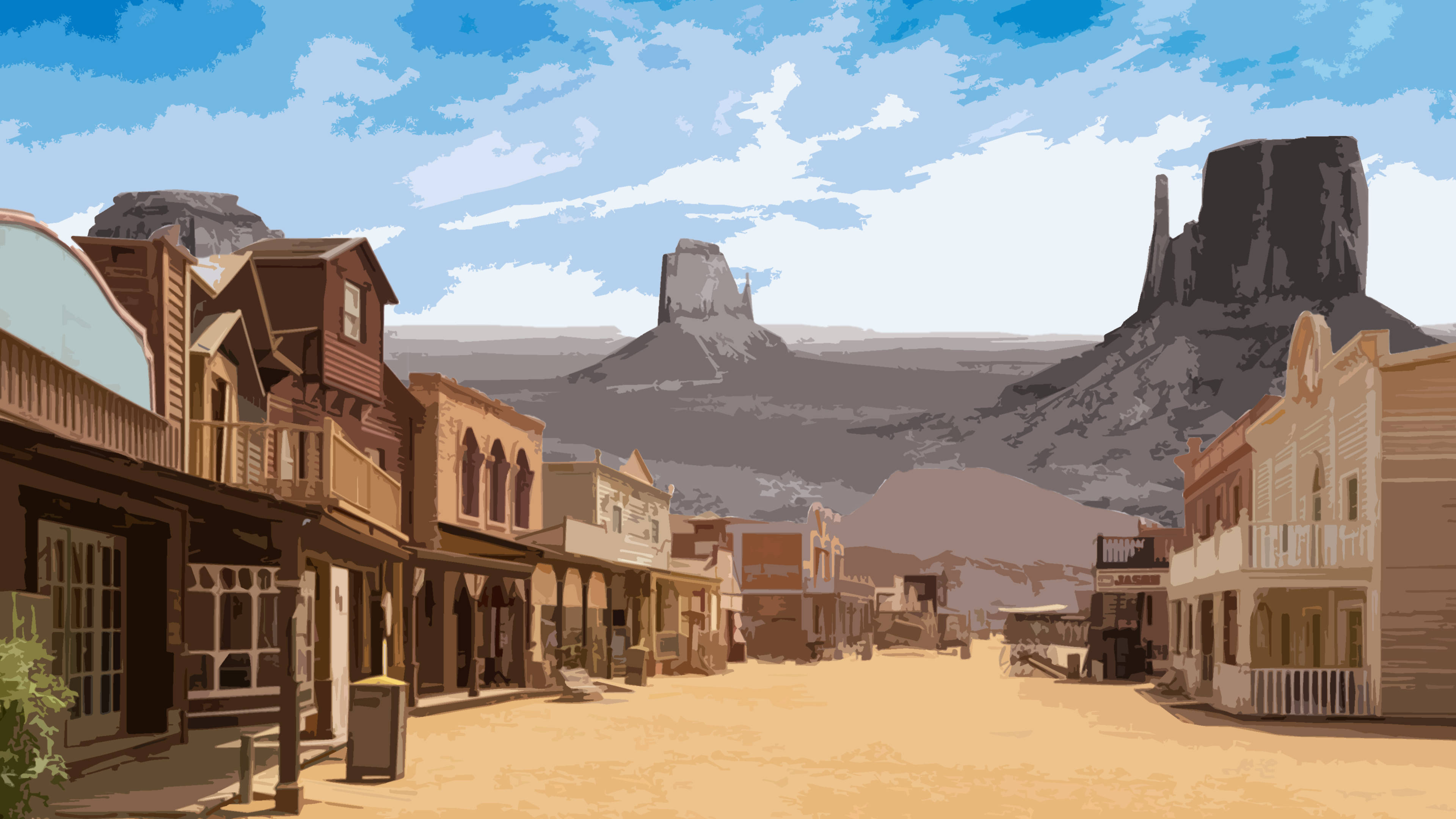 Old Town Western Aesthetic