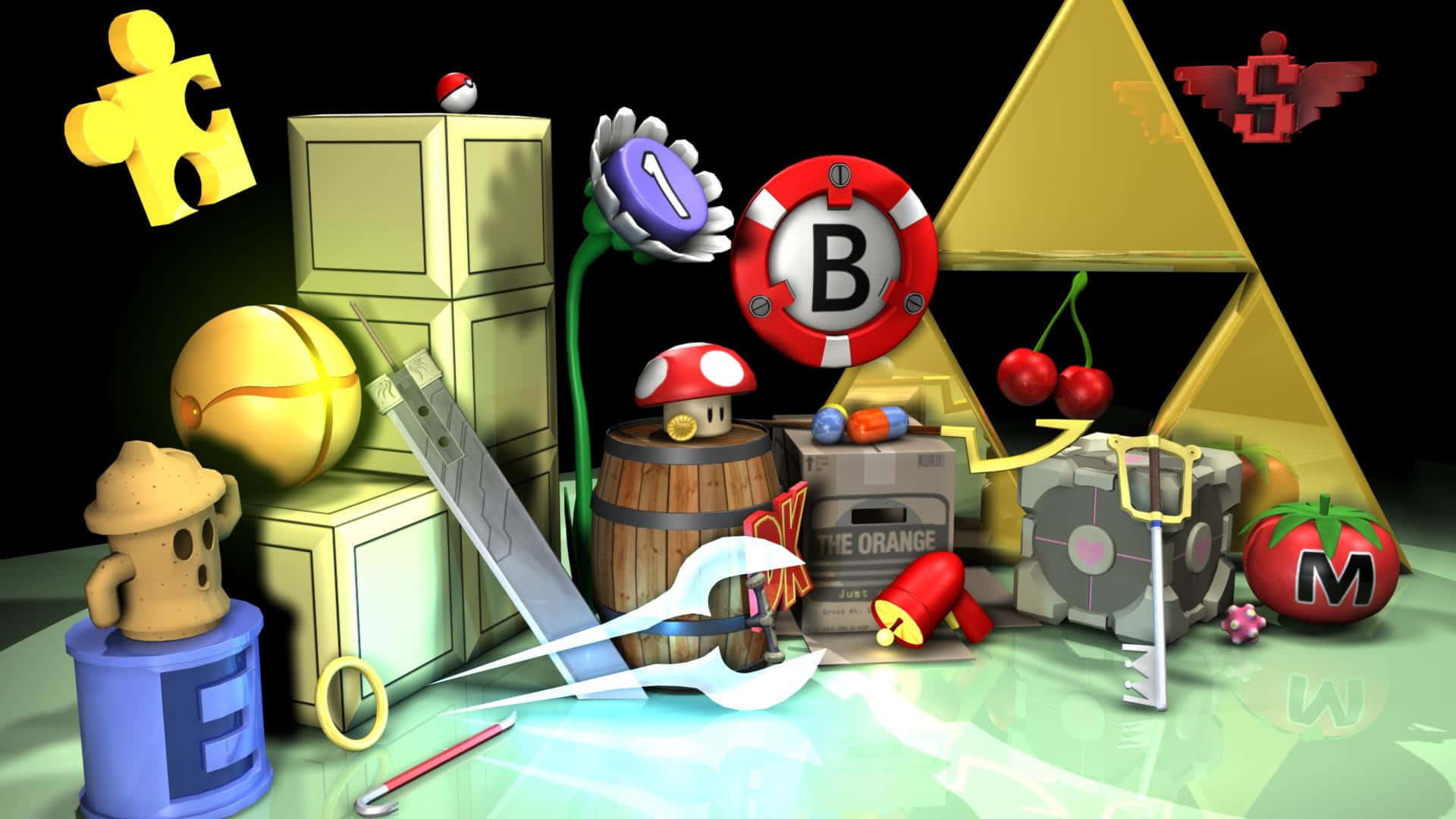 Old Video Game Assorted Items