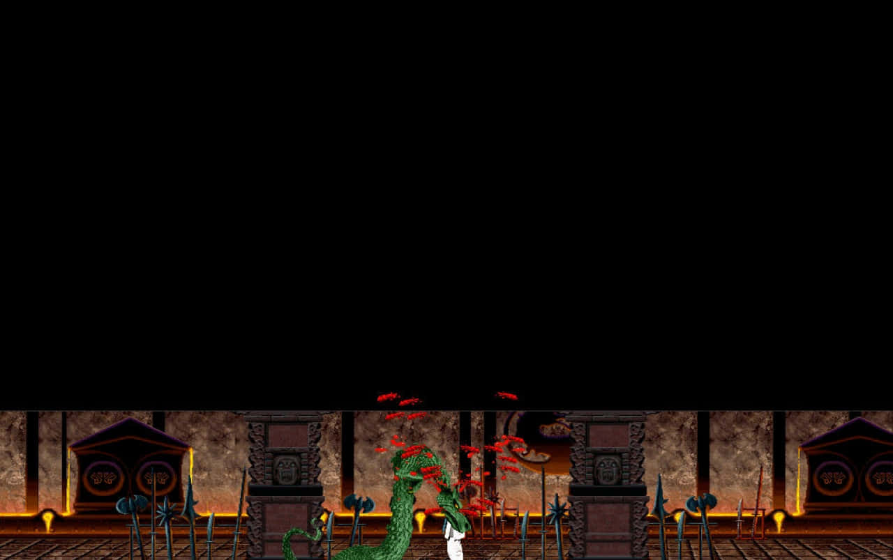 Old Video Game Mortal Kombat Background