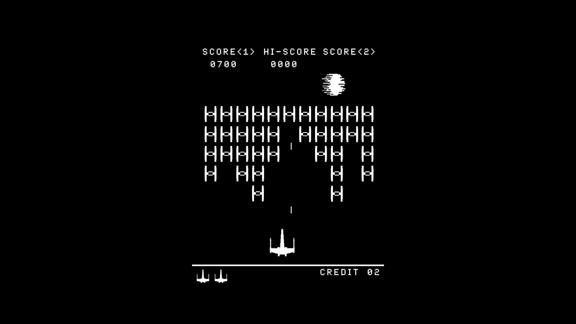 Old Video Game Space Invaders Background
