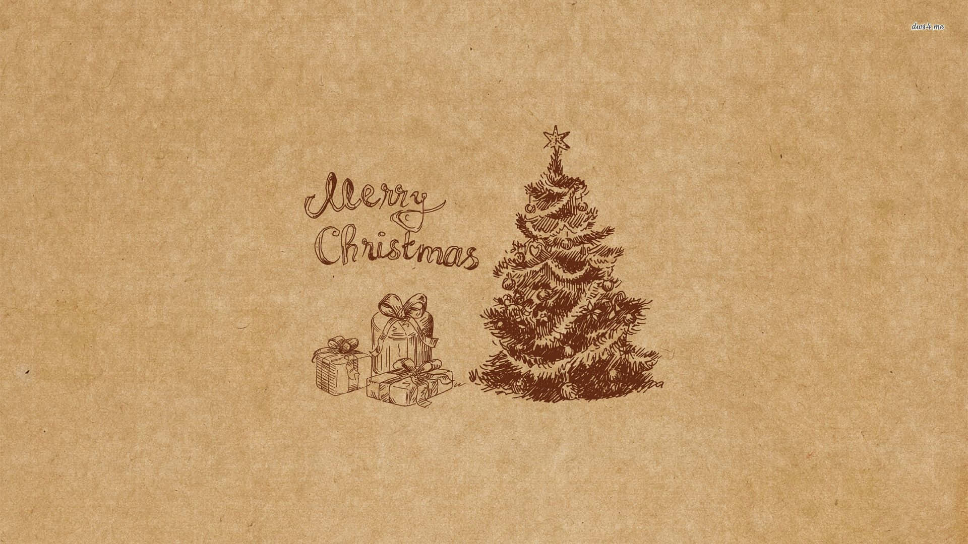 Old Vintage Christmas Background