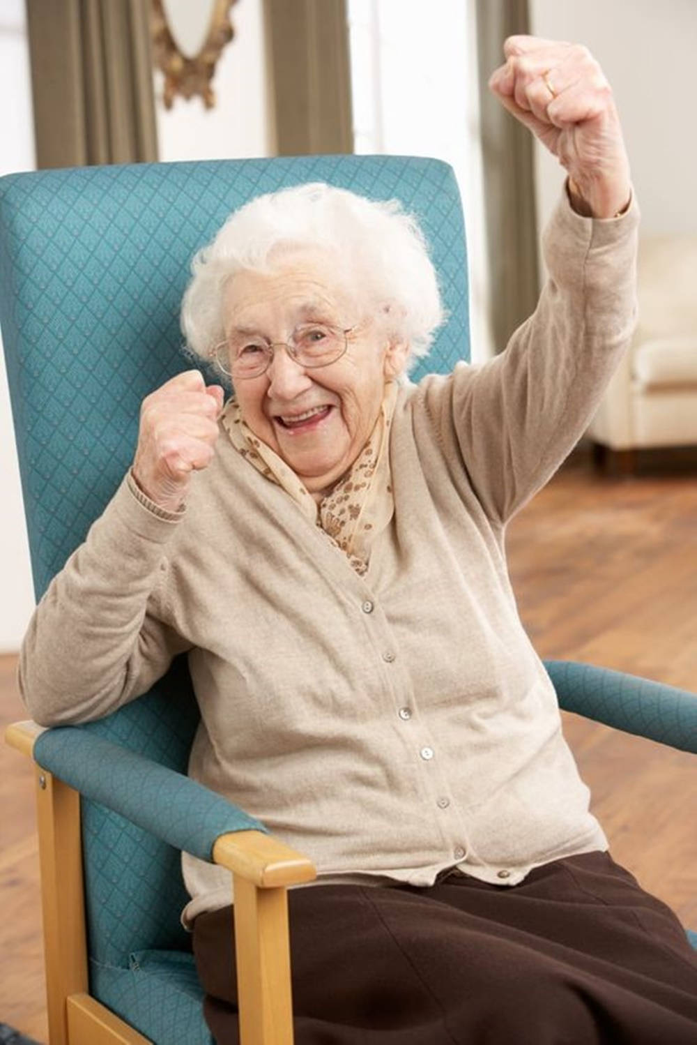 Old Woman In A Great Elation