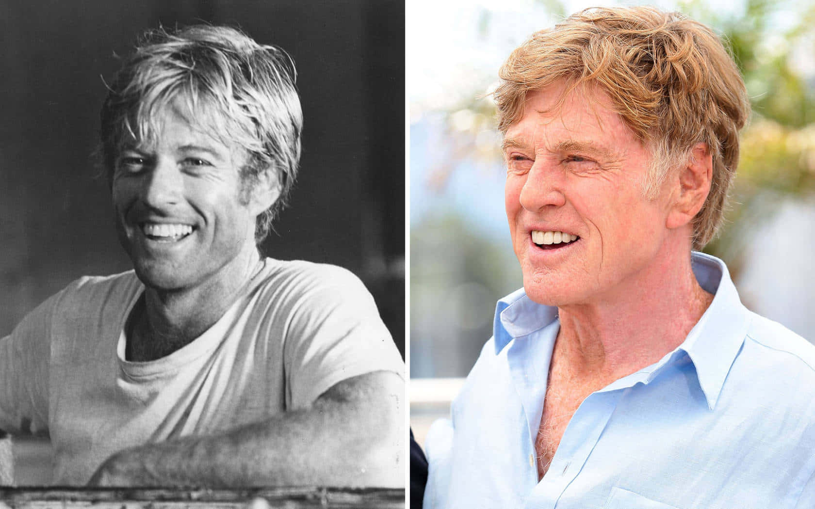 Old Young Robert Redford Background