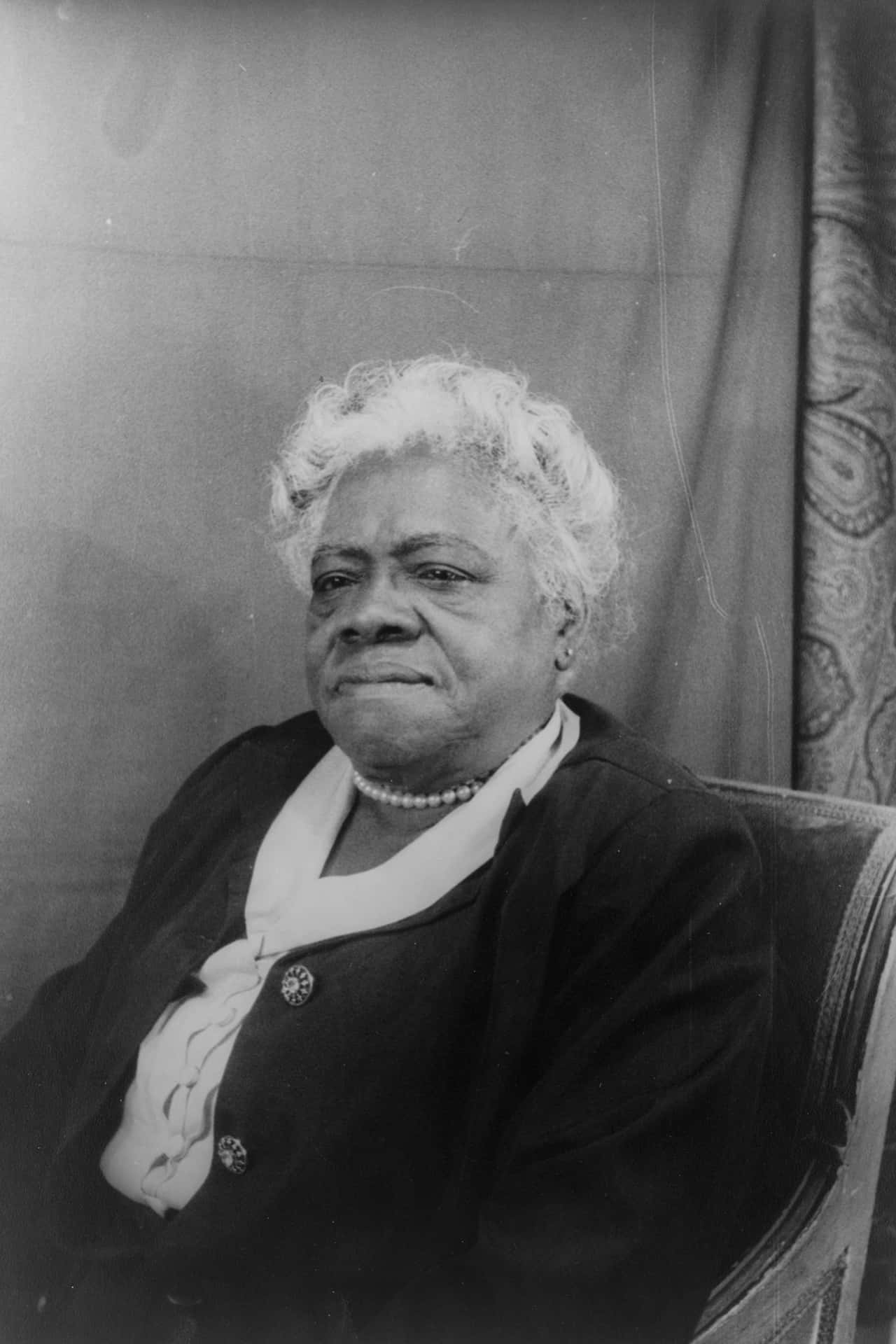 Older Black Woman Mary Mcleod Bethune Background