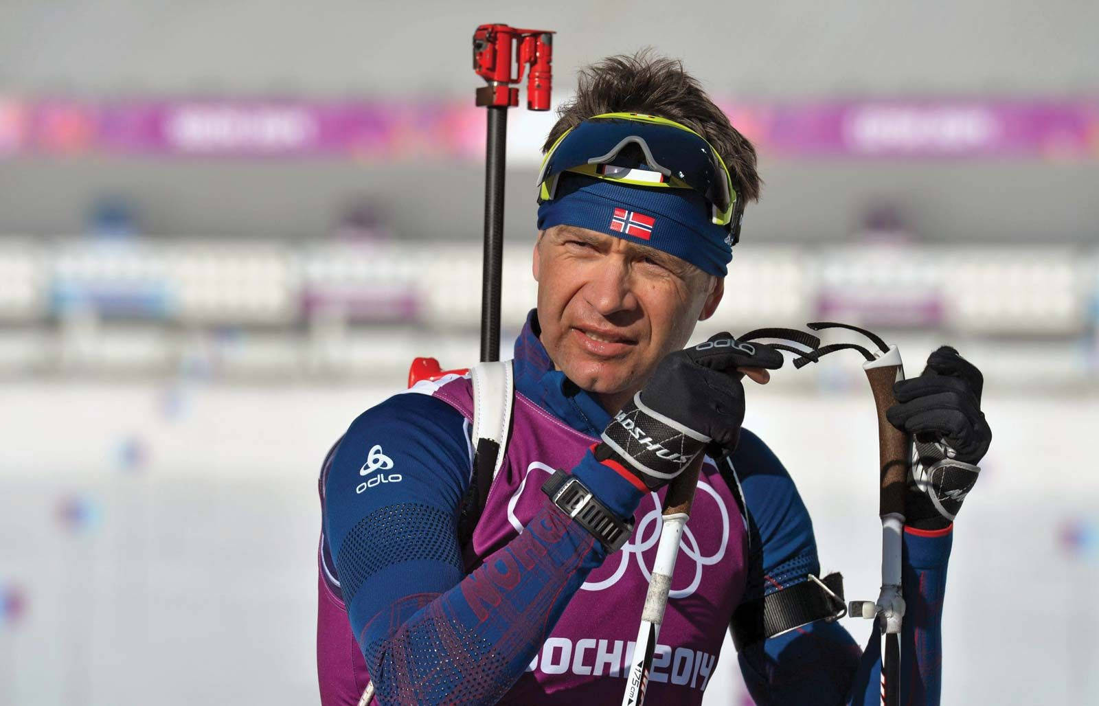 Ole Einar Bjorndalen Biathlon Sochi 2014 Background