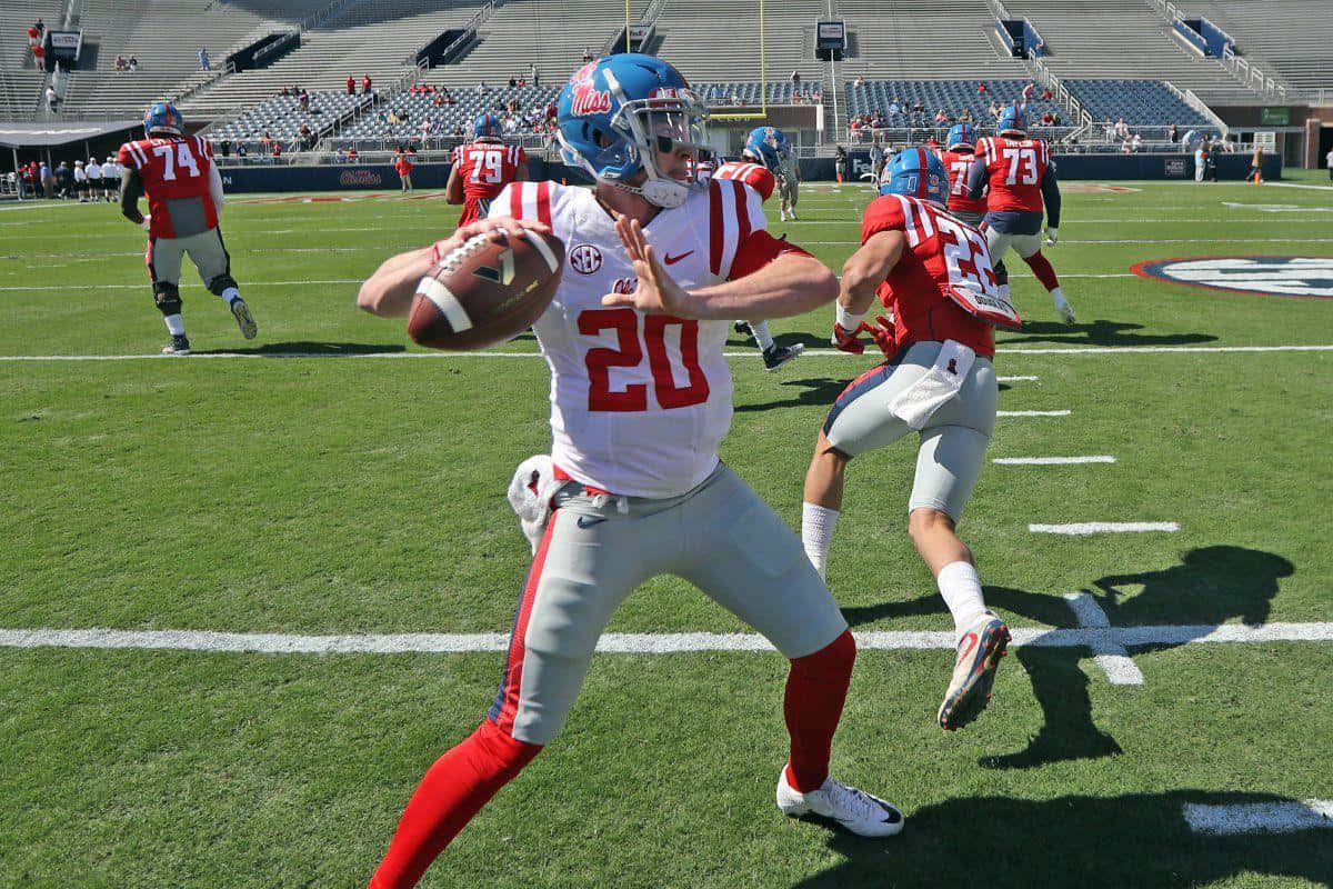 Ole Miss Football Match Live Background