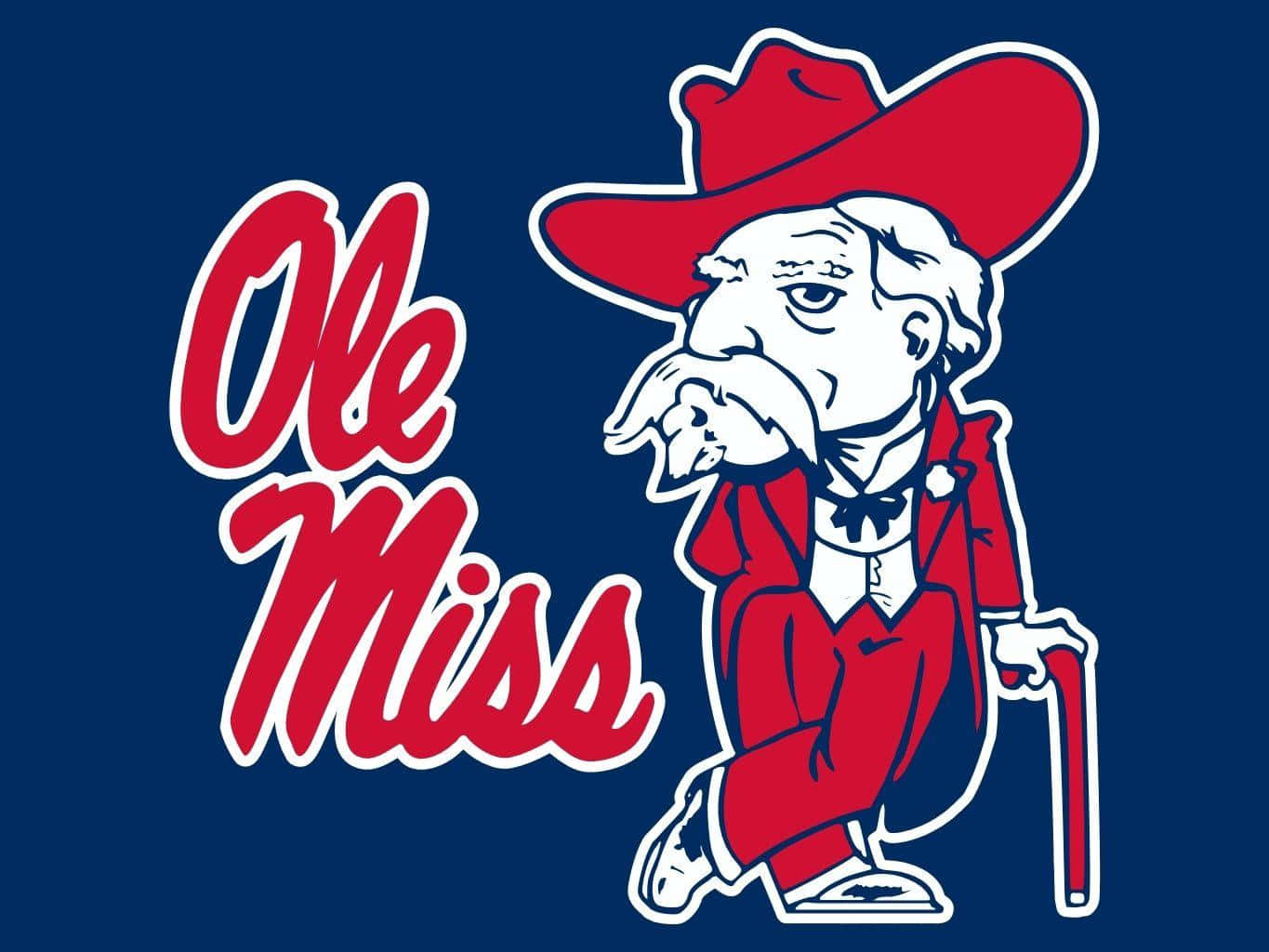 Ole Miss Mascot Logo Background