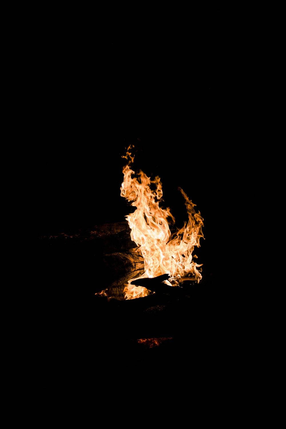 Oled Camp Fire Background
