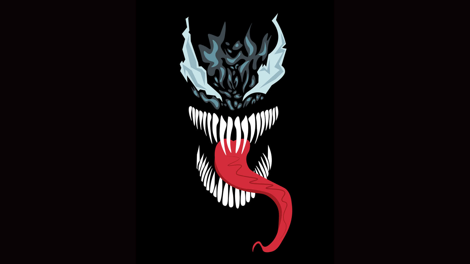 Oled Monitor Venom Head Tongue Out Background