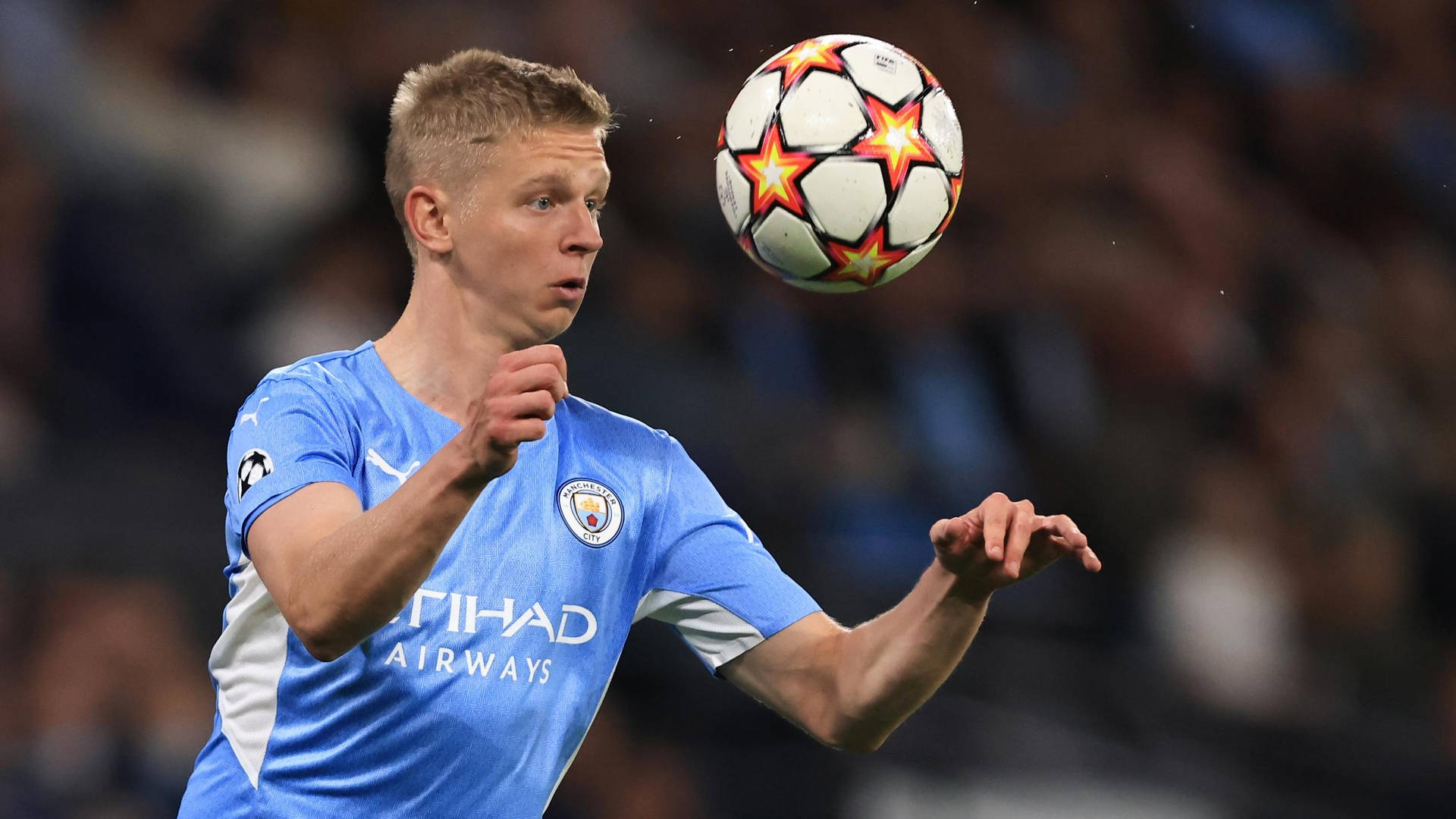 Oleksandr Zinchenko Ball Incoming Background