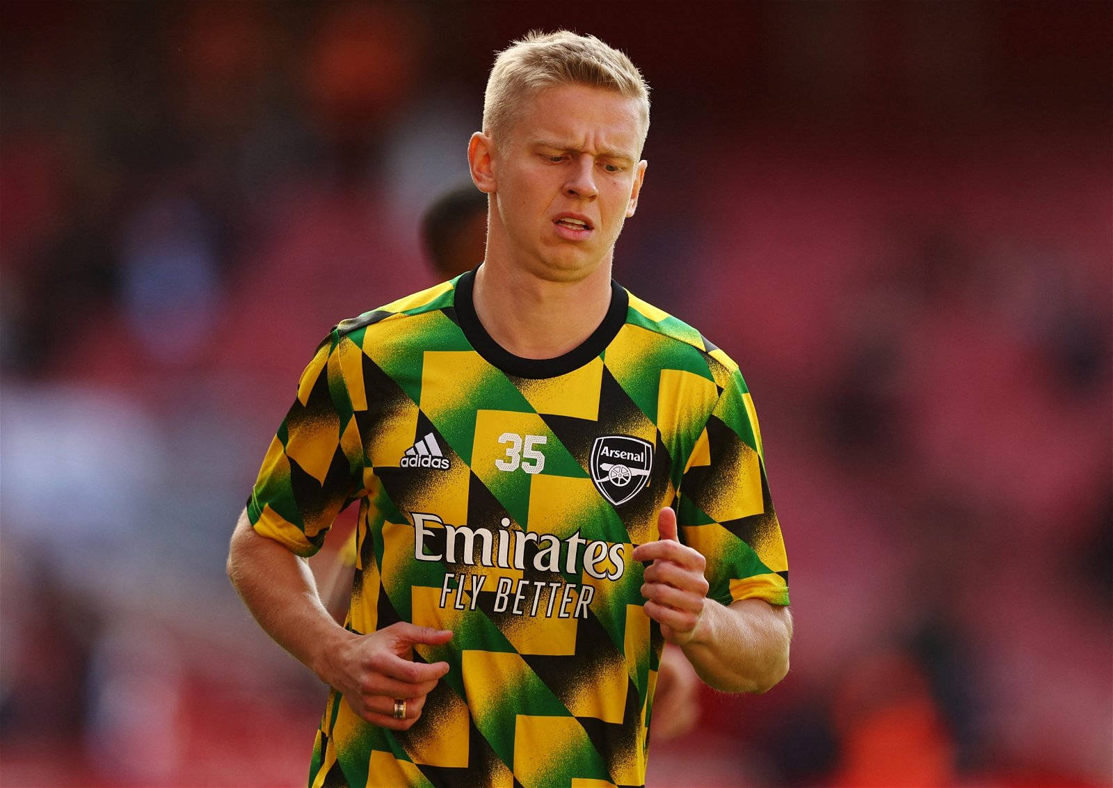 Oleksandr Zinchenko Tricolored Background