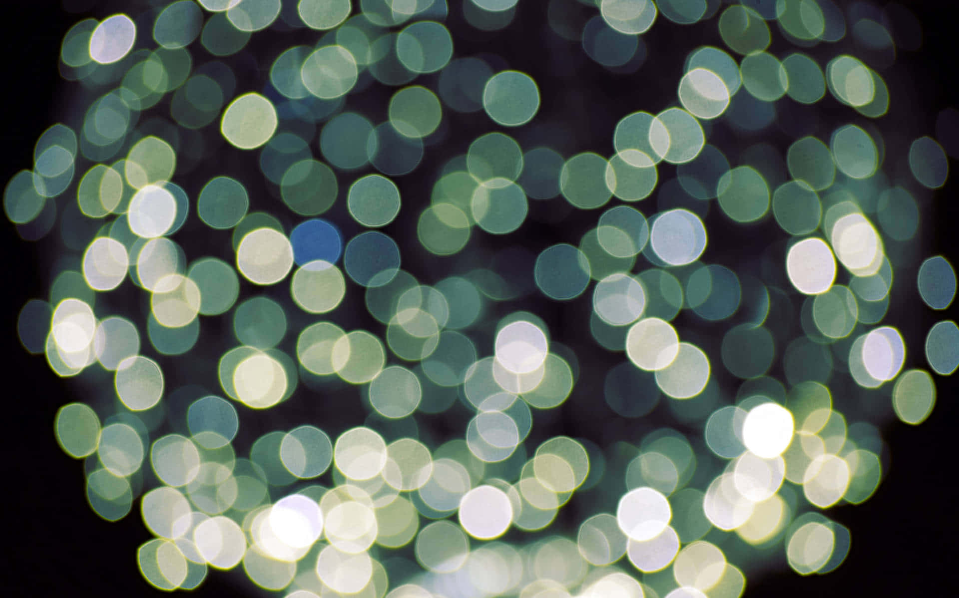 Olive Greenaesthetic Desktop Light Orbs Background