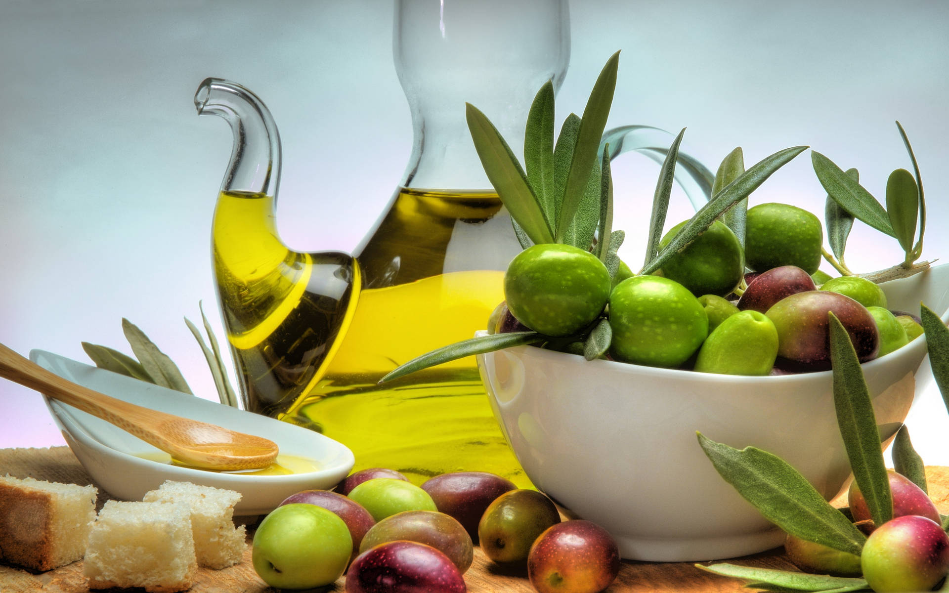 Olive Oil And Fruit