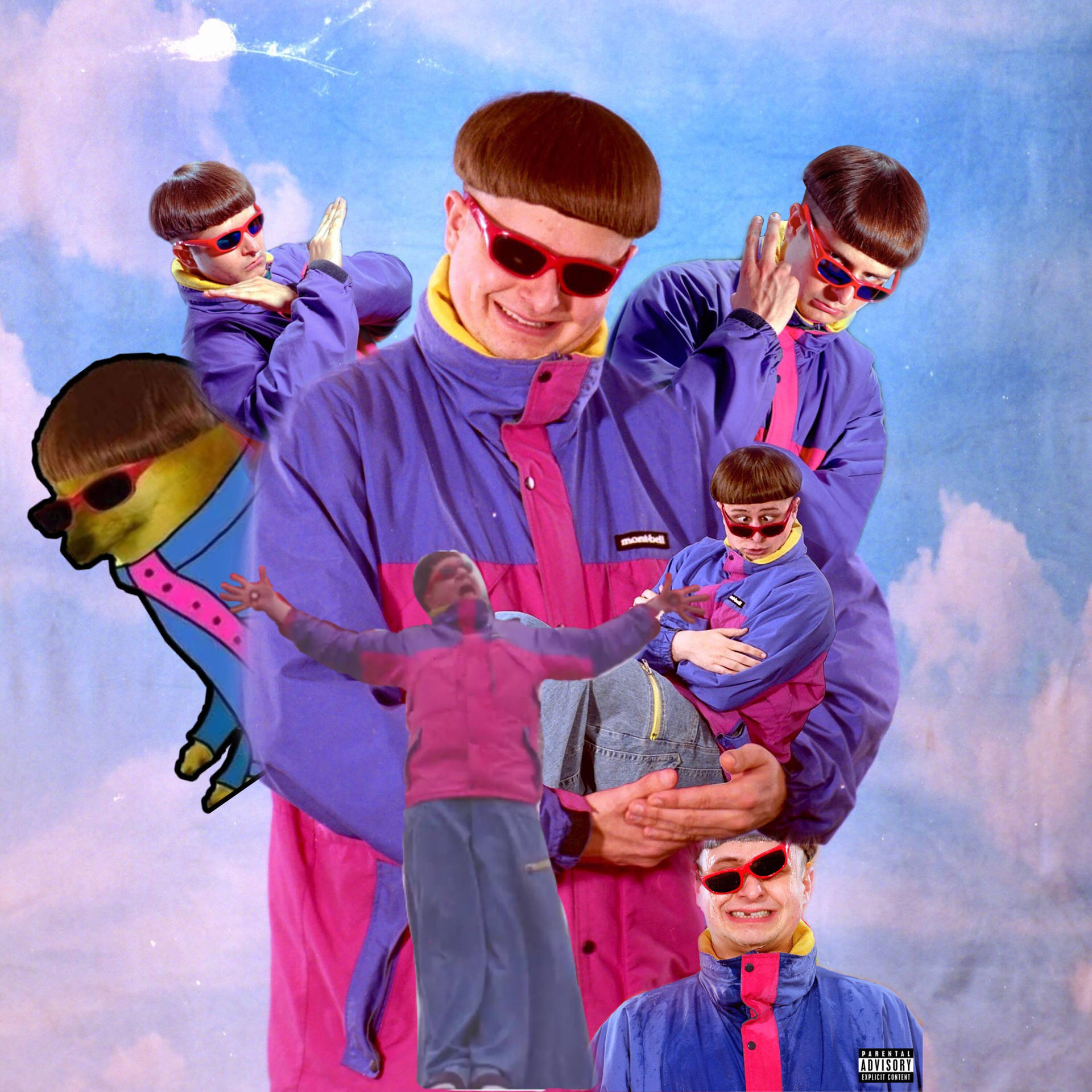 Oliver Tree Multiple Cutout Photographs