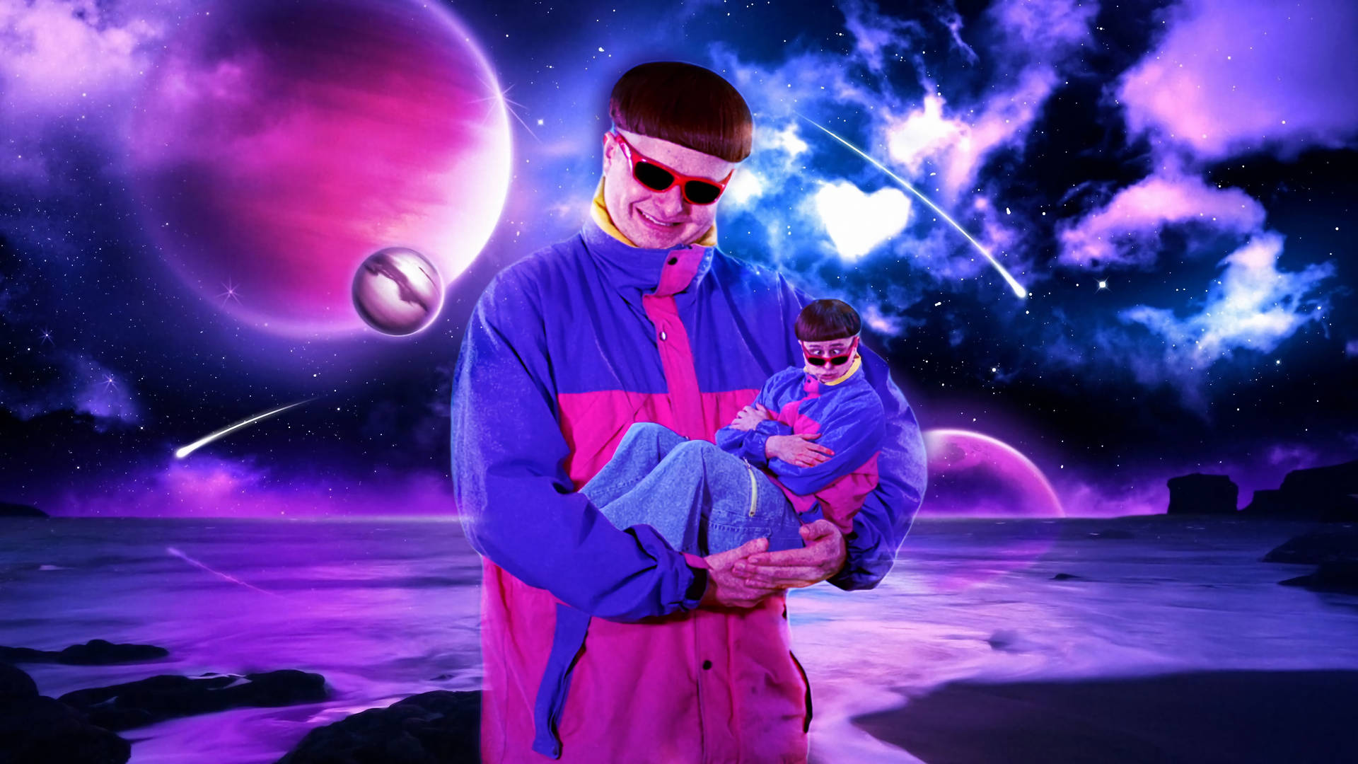 Oliver Tree Performing At A Concert Background