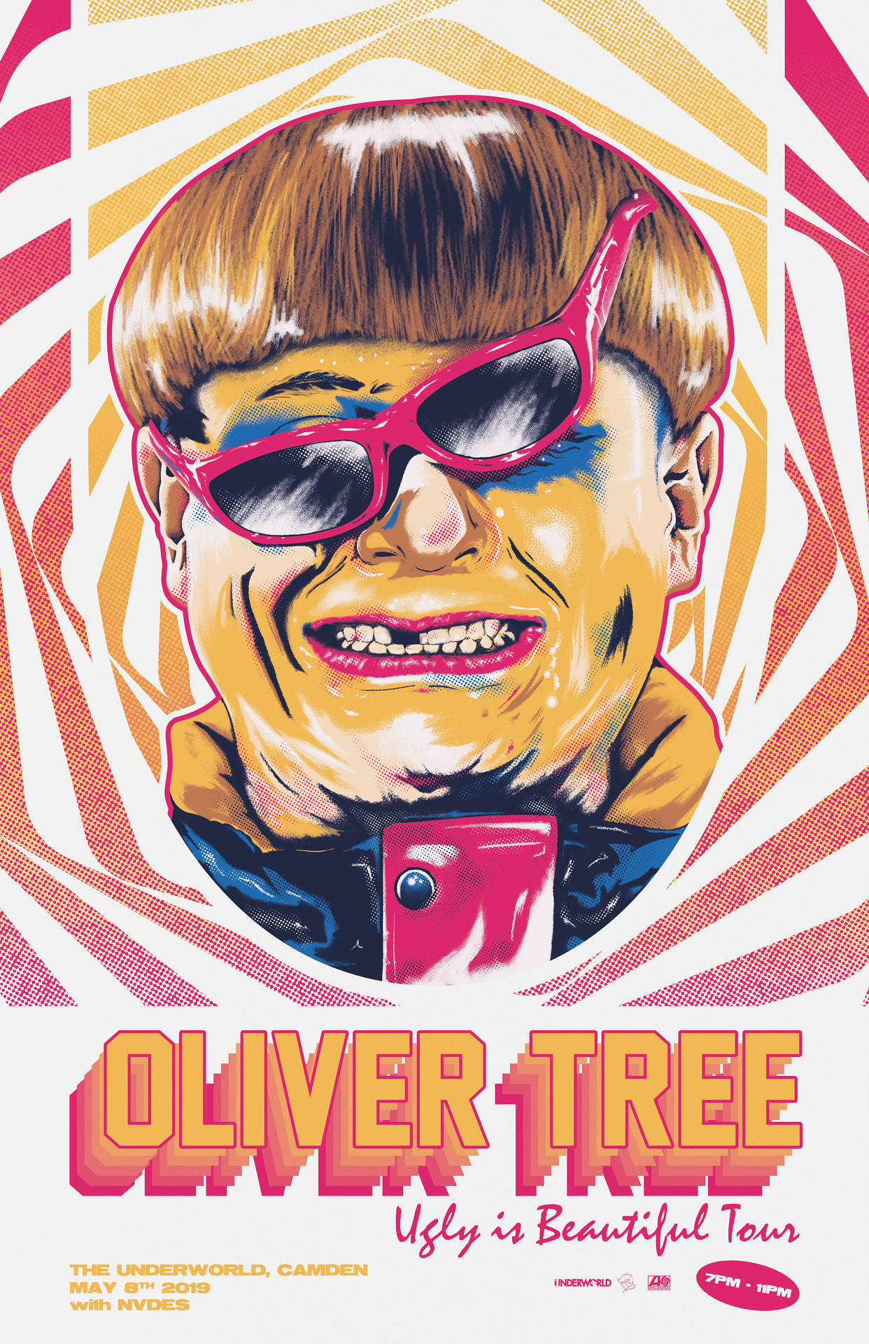 Oliver Tree Retro Style Poster Illustration