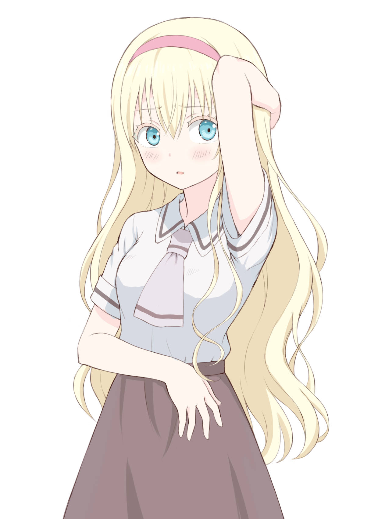 Olivia Asobi Asobase Digital Portrait Background