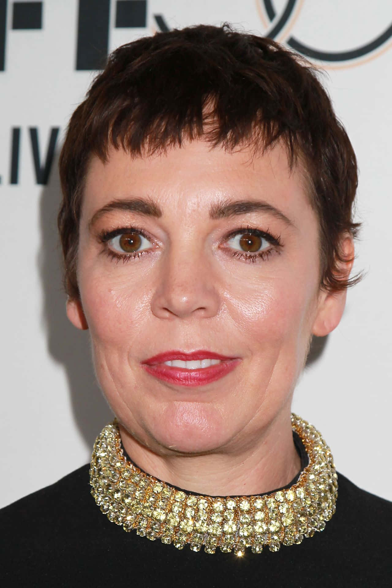 Olivia Colman At A Red Carpet Gala Background