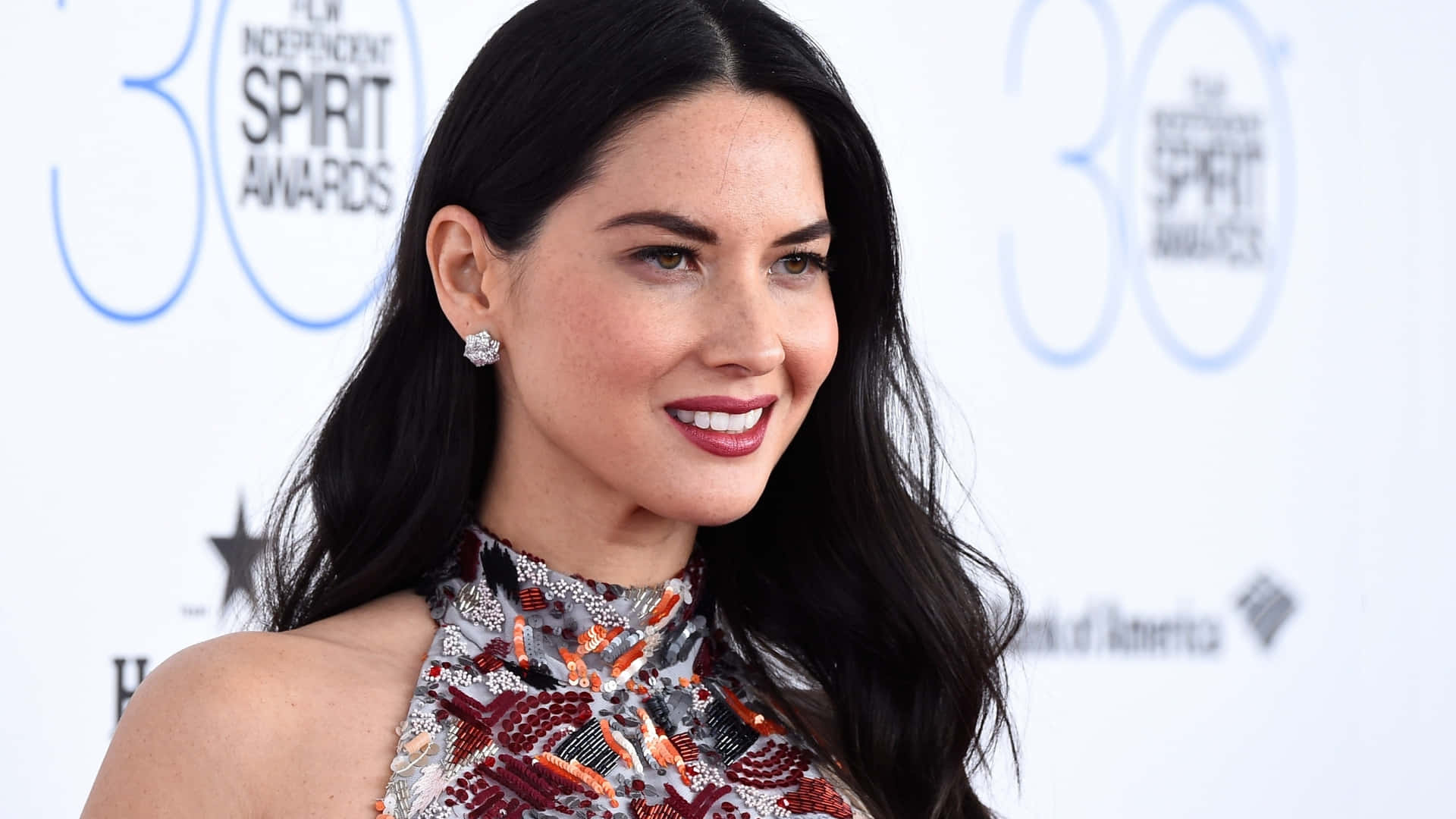 Olivia Munn Red Carpet Look Independent Spirit Awards Background