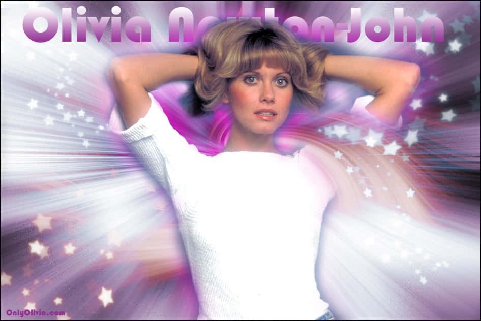 Olivia Newton John In Abstract Background