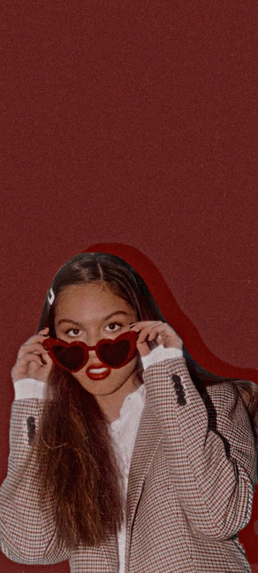 Olivia Rodrigo Radiating Love And Joy Background