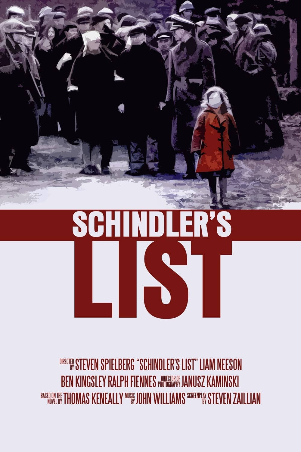 Oliwia Dabrowska As Red Coat Girl In Schindler's List Poster