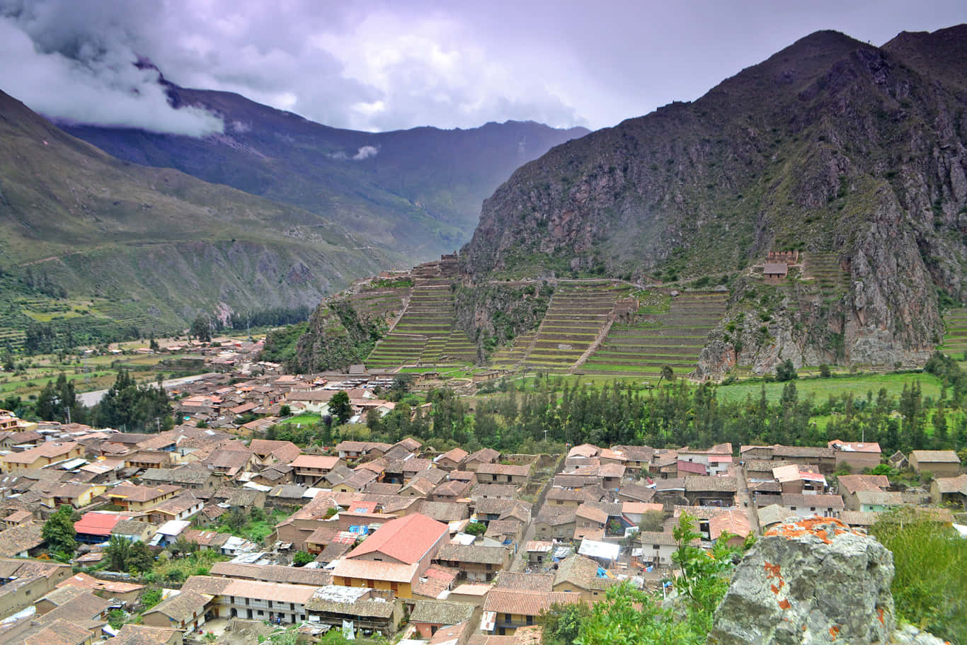 Ollantaytambo Ollanta Sacred Valley Background