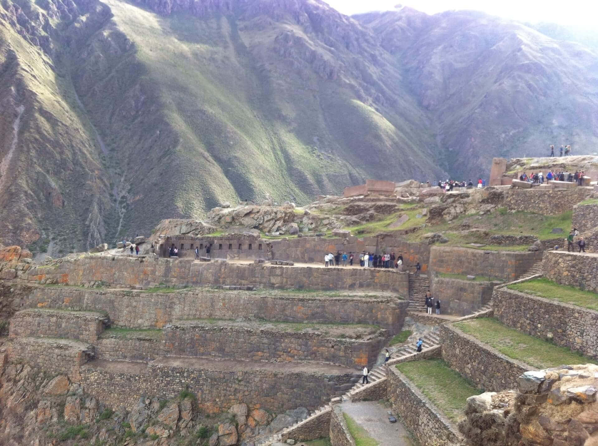 Ollantaytambo Sanctuary Historical Landmark Background