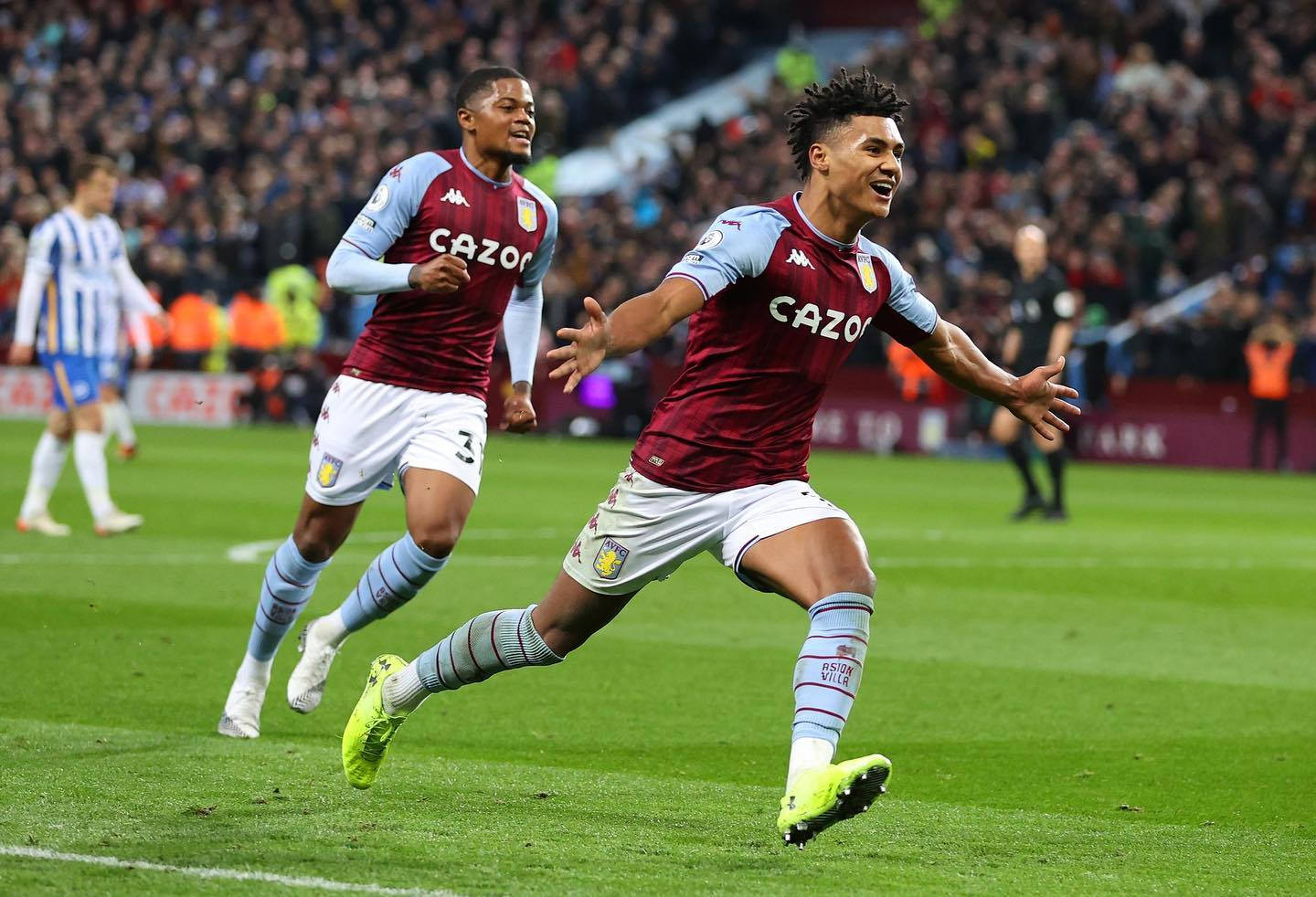 Ollie Watkins Running Happily Background