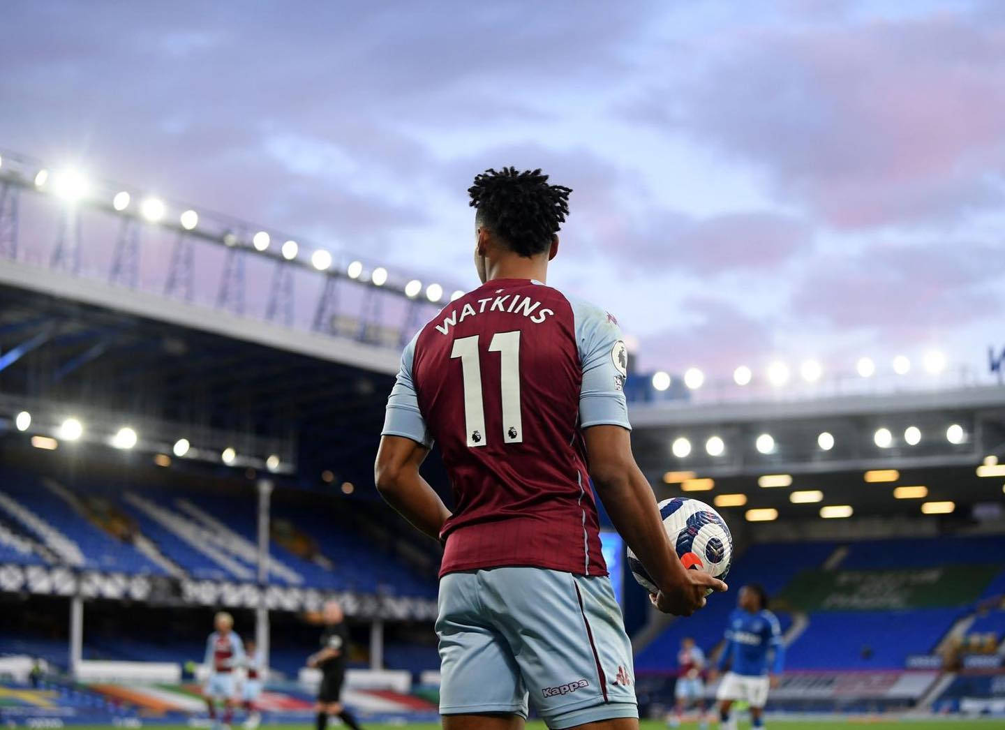 Ollie Watkins Sporting The Number 11 Jersey In An Adrenaline-filled Match.