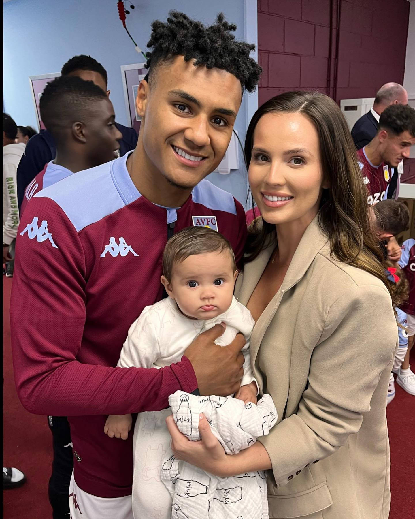 Ollie Watkins With Girlfriend And Daughter