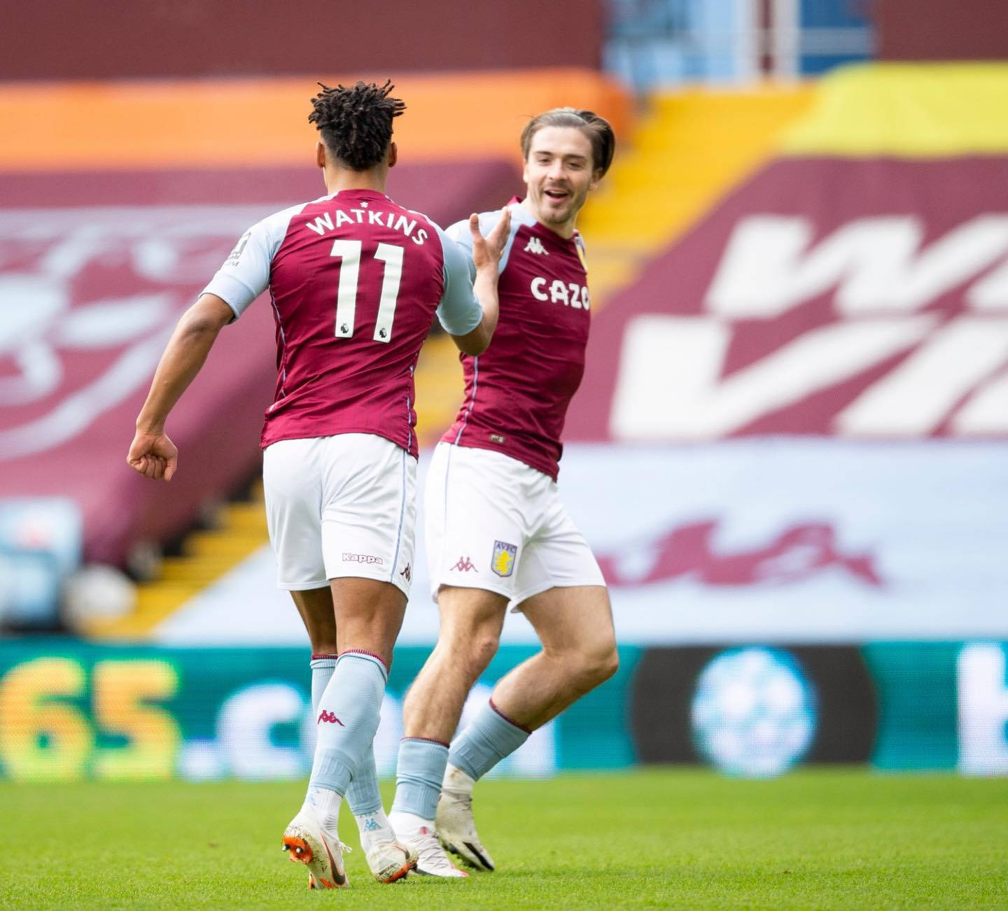 Ollie Watkins With Jack Grealish Background