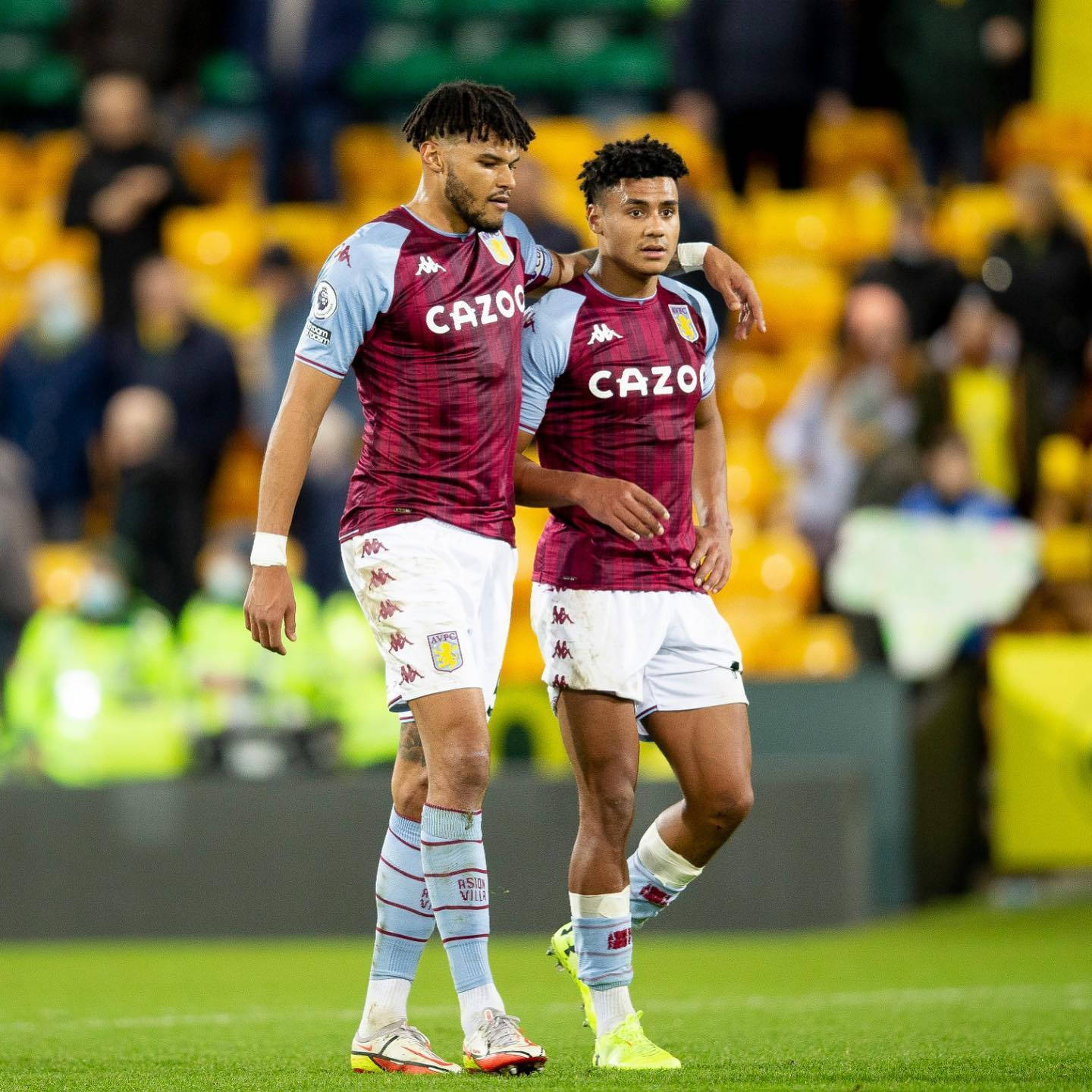 Ollie Watkins With Teammate Background