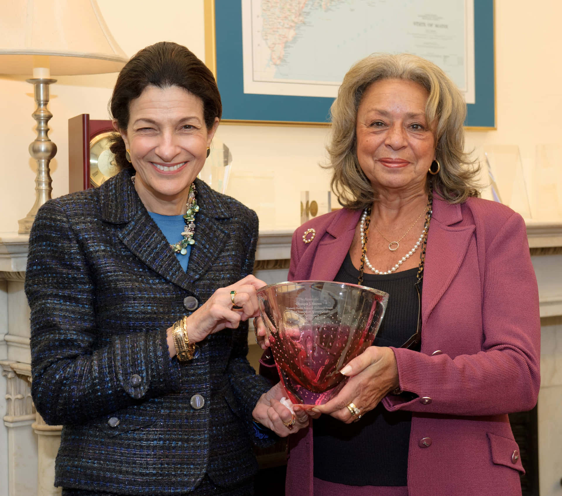 Olympia Snowe Accepting Prestigious Award