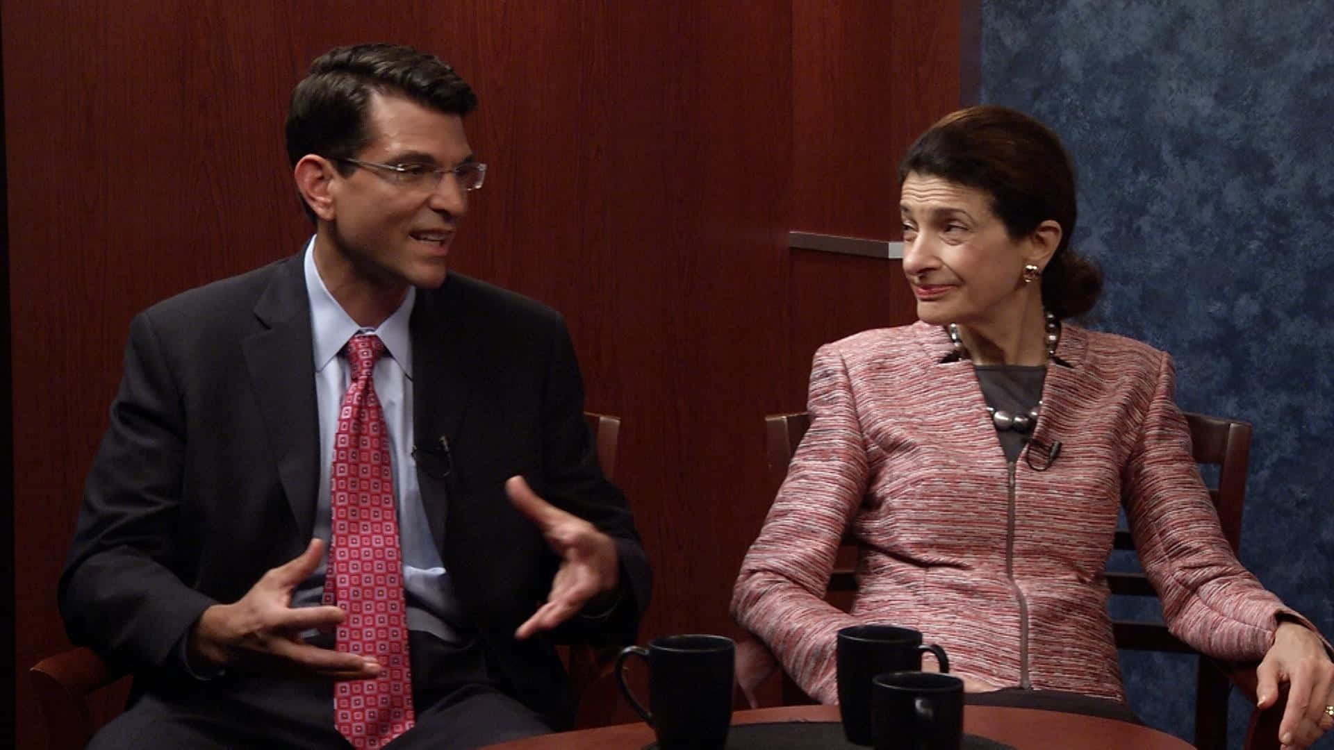 Olympia Snowe On Armchair