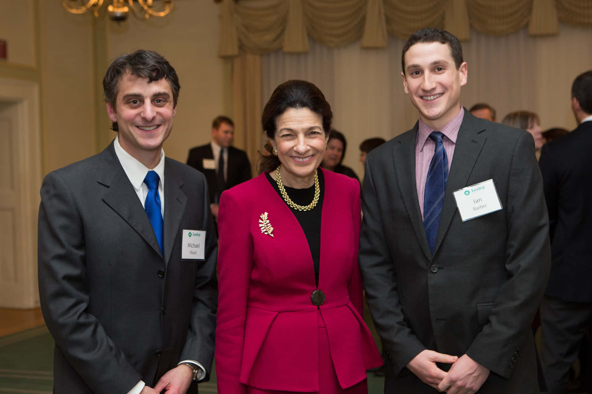 Olympia Snowe Posing During Event Background