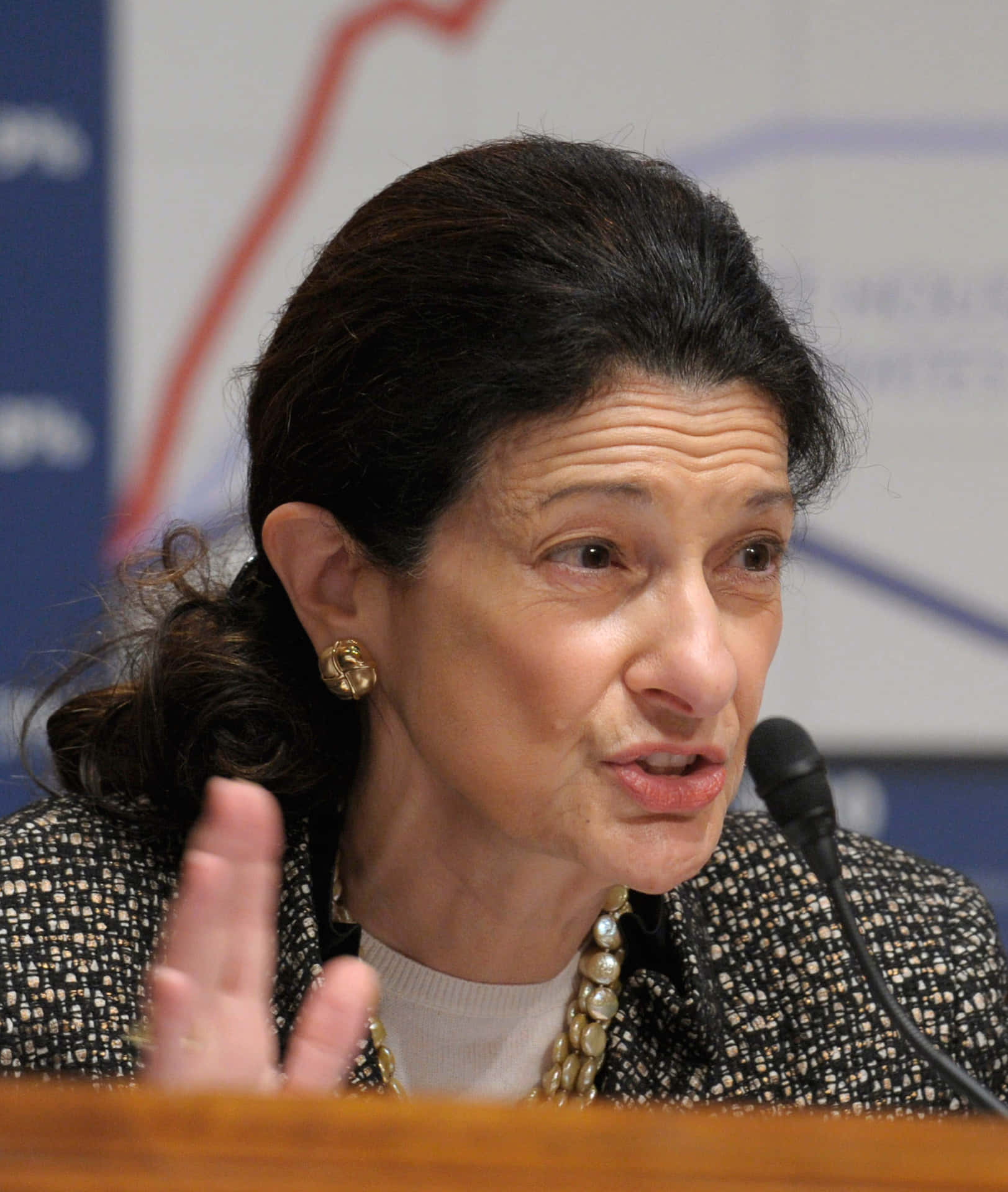 Olympia Snowe Presenting Data