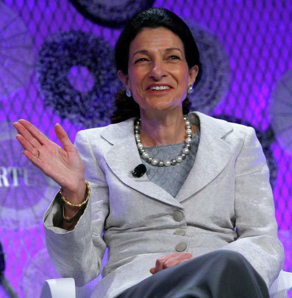 Olympia Snowe Smiling During Interview