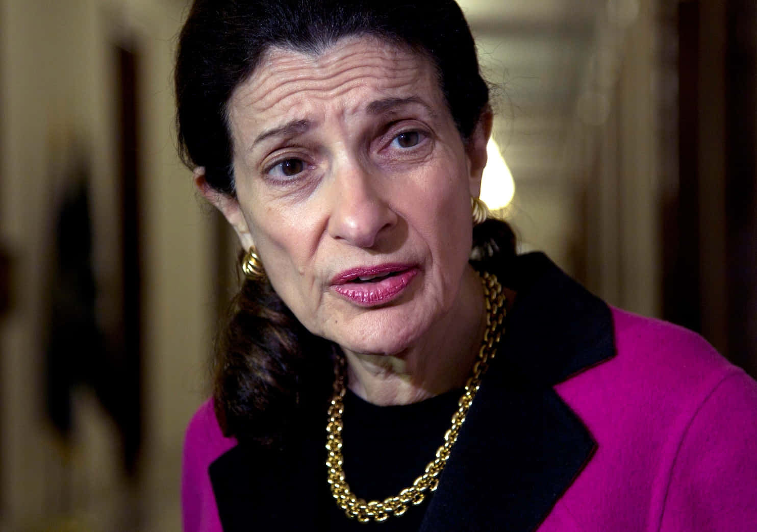 Olympia Snowe With Concerned Look